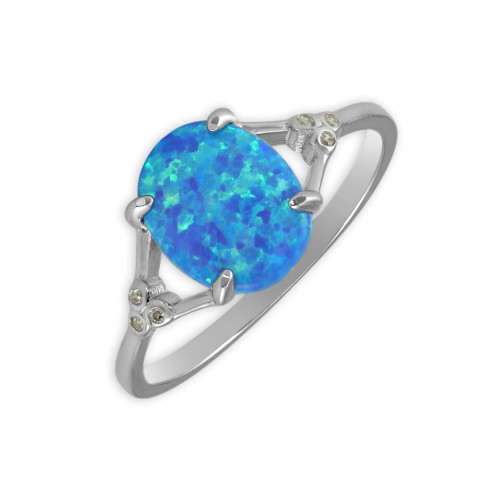 Серебряное кольцо с опалом