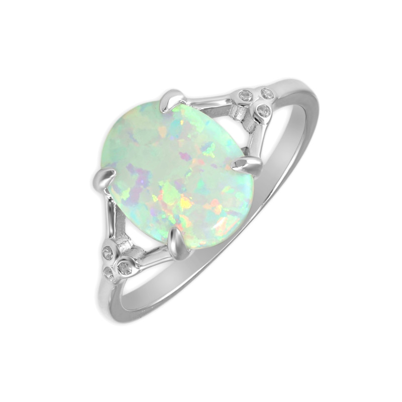 Серебряное кольцо с опалом