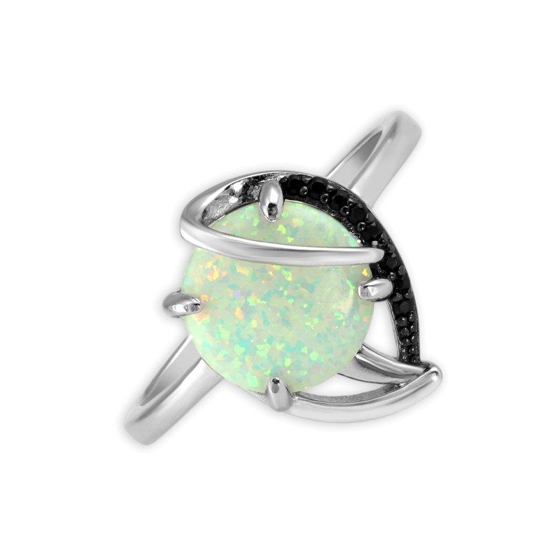 Серебряное кольцо с опалом