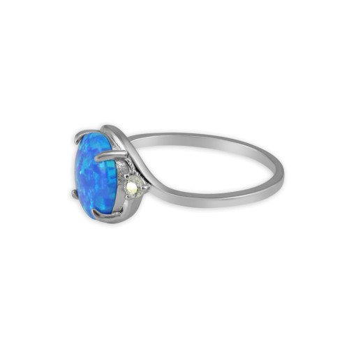 Серебряное кольцо с опалом