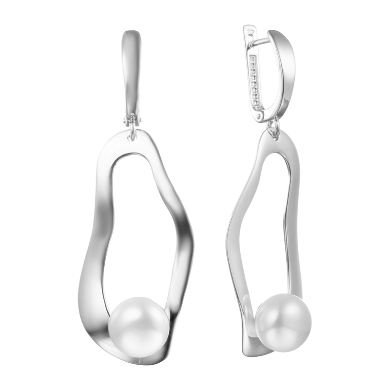 Серьги с пресноводным жемчугом