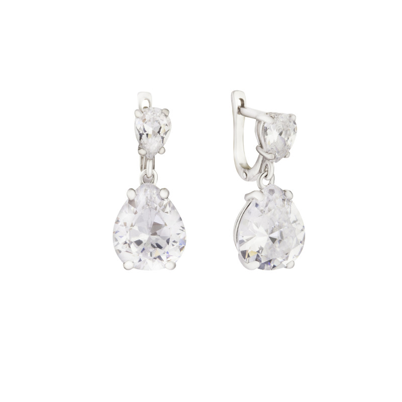 Серьги с кубическим цирконием