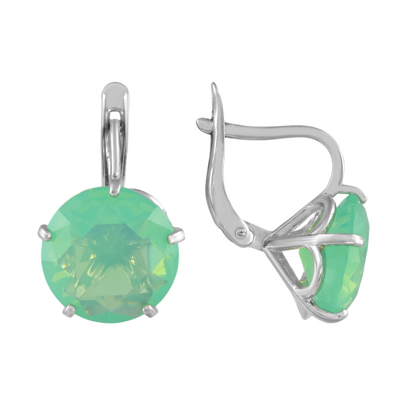 Серебряные серьги с ониксом