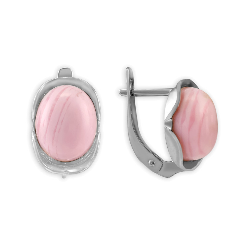 Серьги из серебра с опалами