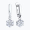 Серебряные серьги с фианитами