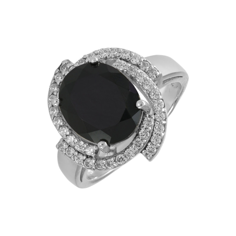 Серебряное кольцо с ониксом 