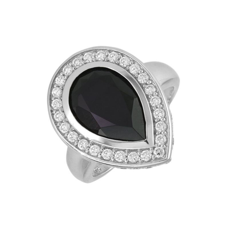 Серебряное кольцо с ониксом