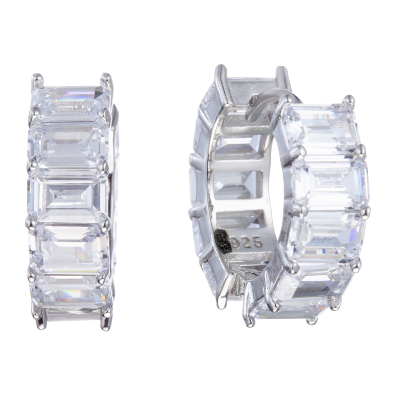 Серьги с кубическим цирконием