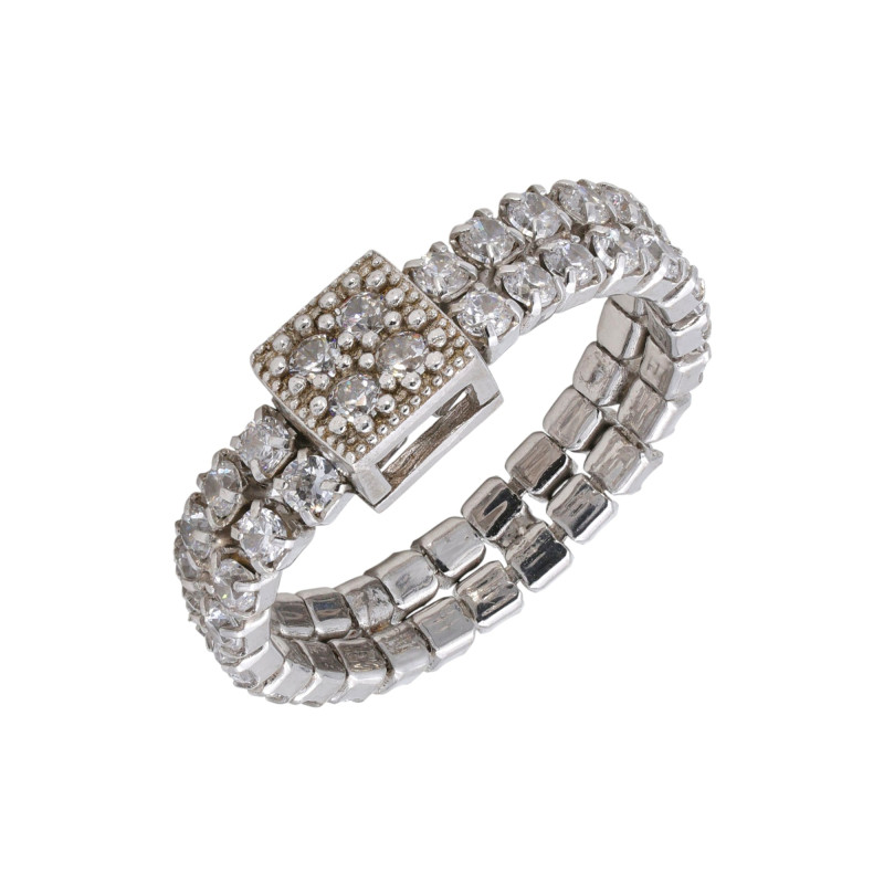 Кольцо с кубическим цирконием