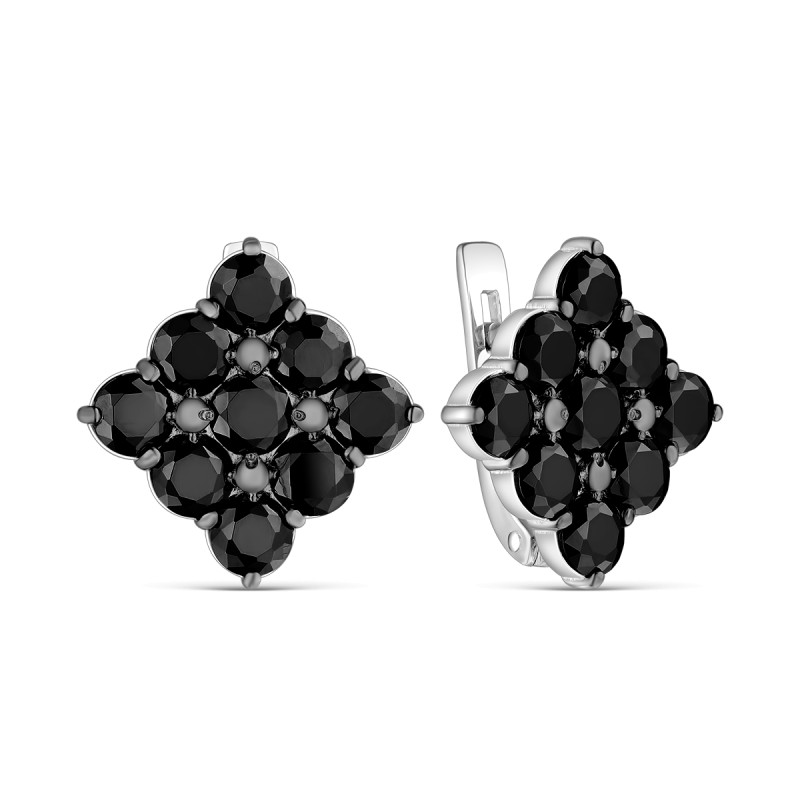 Серьги со шпинелью