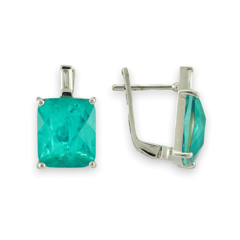 Серьги с турмалином 