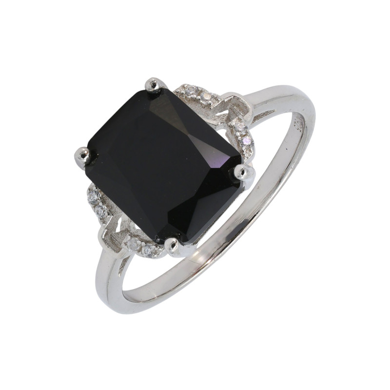 Кольцо серебряное с ониксом