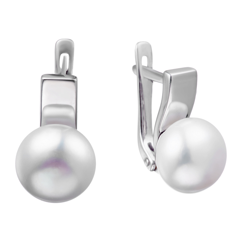 Серьги с культивированным жемчугом