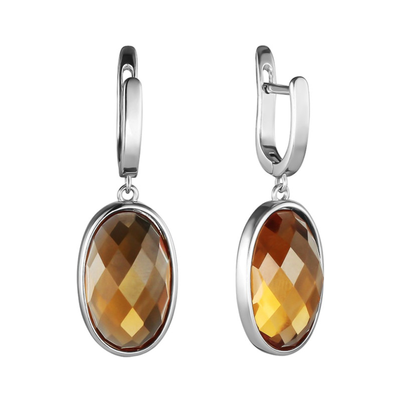 Серебряные серьги с султанитами