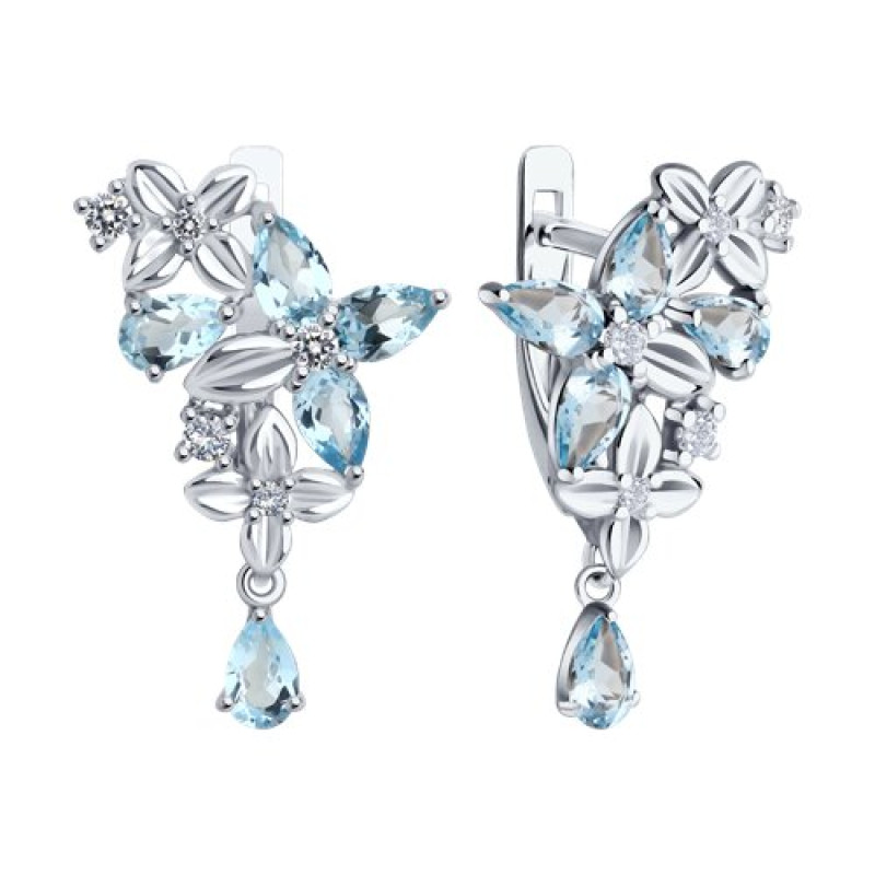 Комплект: серьги и кольцо