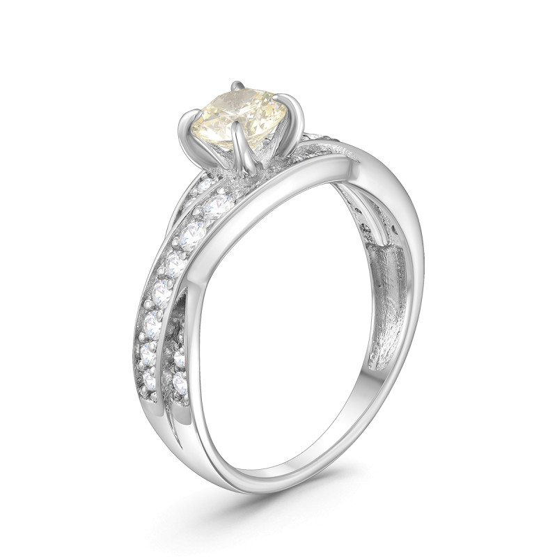 Кольцо с бриллианитом