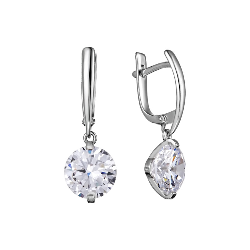 Серьги с кубическим цирконием