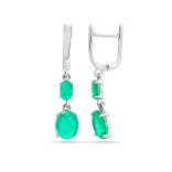 Серьги с турмалином