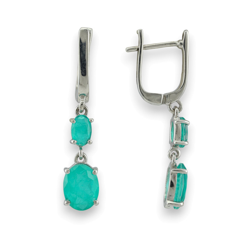 Серьги с турмалином