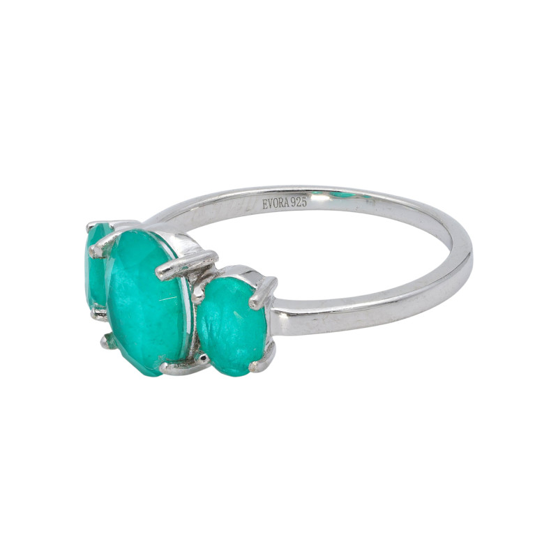 Кольцо из серебра с турмалином