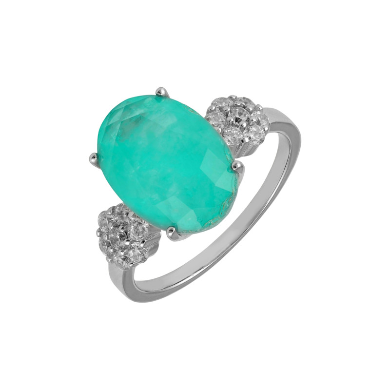 Серебряное кольцо с турмалином