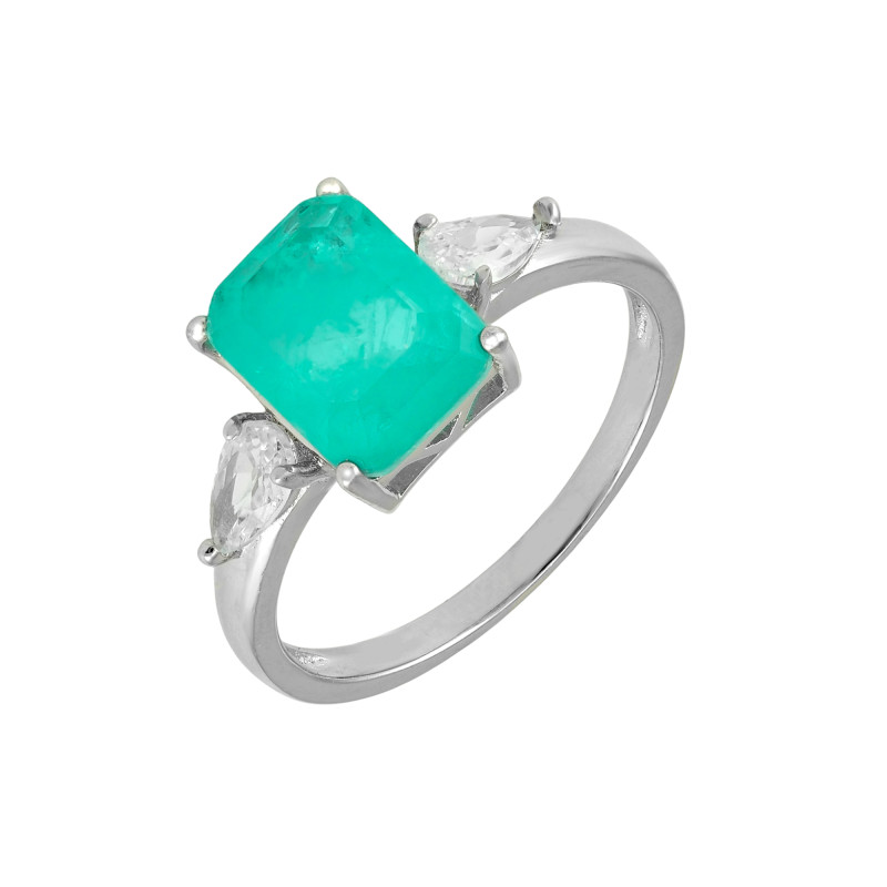 Кольцо с турмалином 