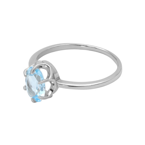 Серебряное кольцо с топазами