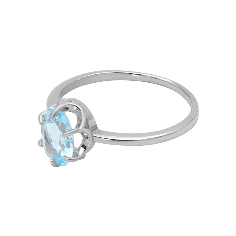 Серебряное кольцо с топазами