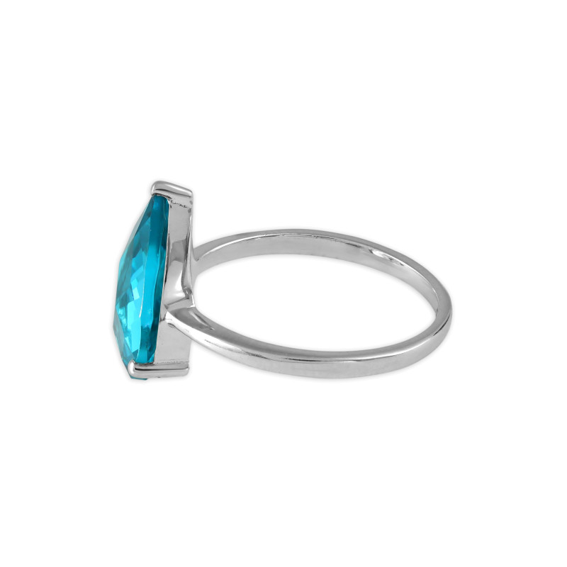 Серебряное кольцо с аквамарином