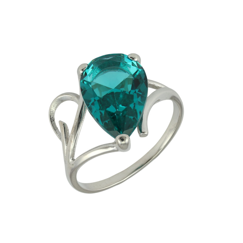 Кольцо из серебра с турмалином