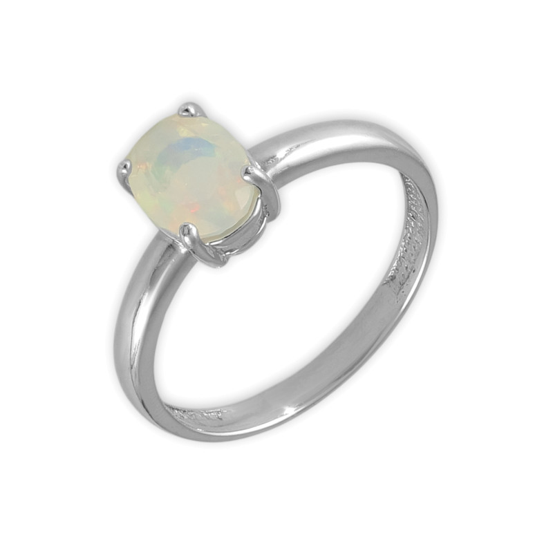 Серебряное кольцо с опалом