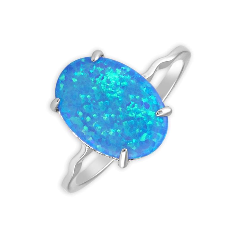 Серебряное кольцо с опалом