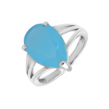 Кольцо серебряное с халцедоном Бакан