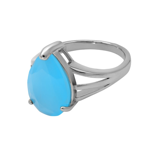 Кольцо серебряное с халцедоном Бакан