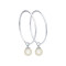 Серебряные серьги с имитированным жемчугом