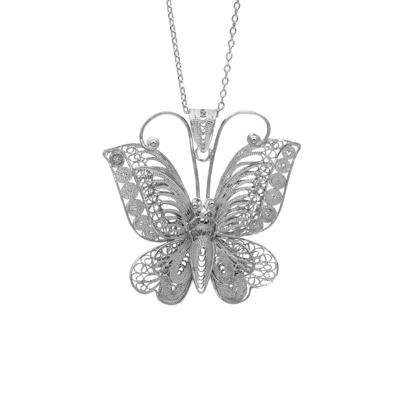 Подвеска "Бабочка" из серебра 925 пробы