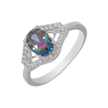 Комплект: серьги, кольцо и подвеска