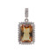 Подвеска с султанитом и кубическим цирконием