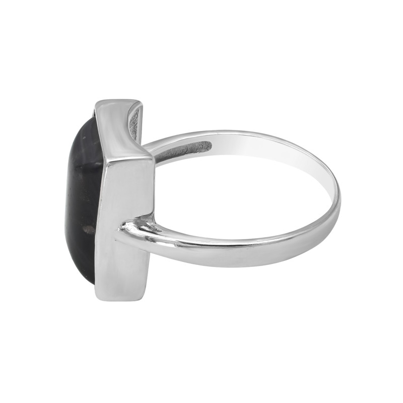 Кольцо серебряное с кварцем волосатик