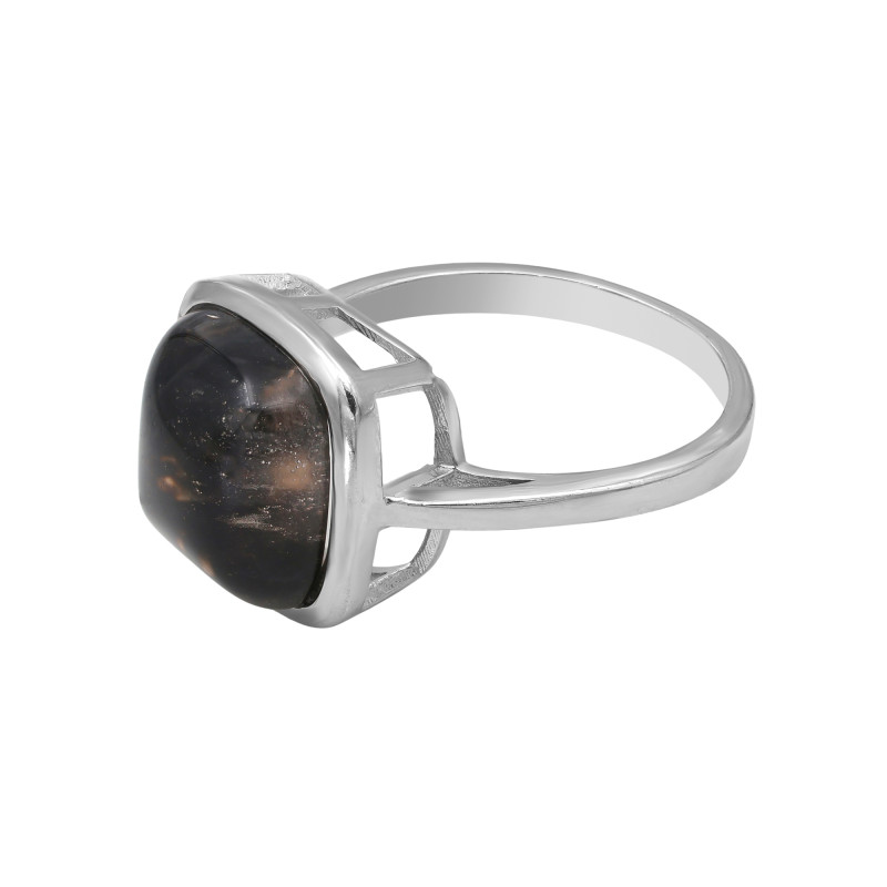 Кольцо серебряное с кварцем волосатик