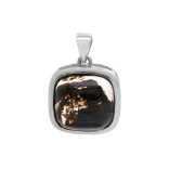 Подвеска серебряная с кварцем волосатик