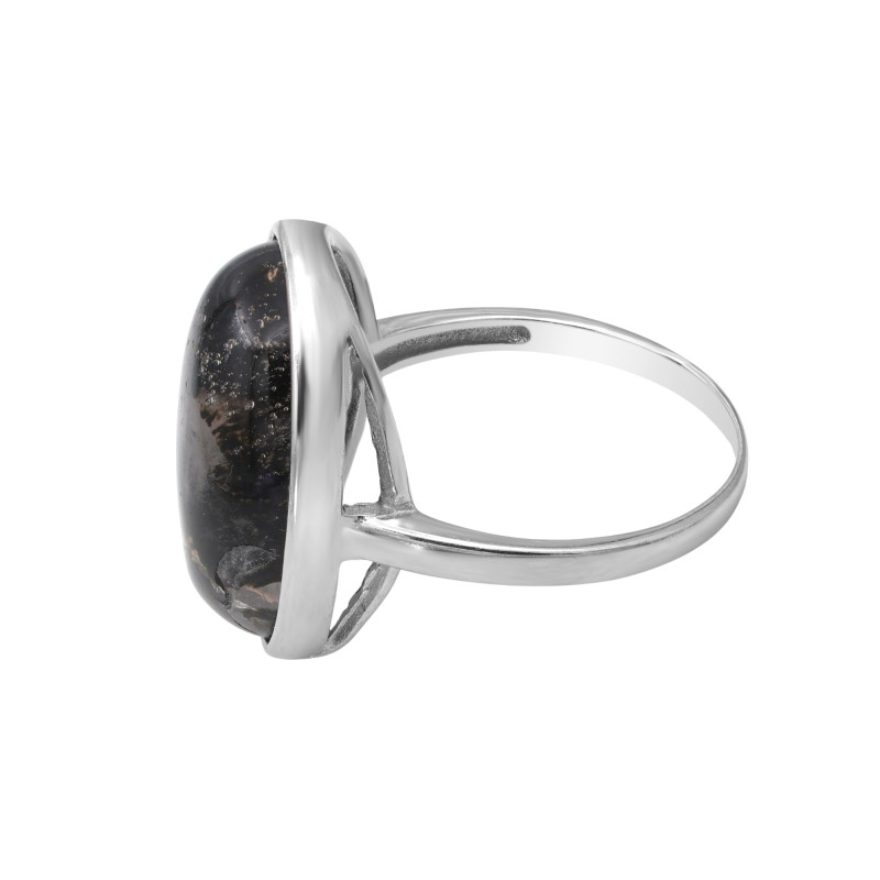 Кольцо серебряное с кварцем волосатик