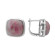 Серьги серебряные с натуральным аметистом
