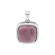 Подвеска серебряная с натуральным аметистом