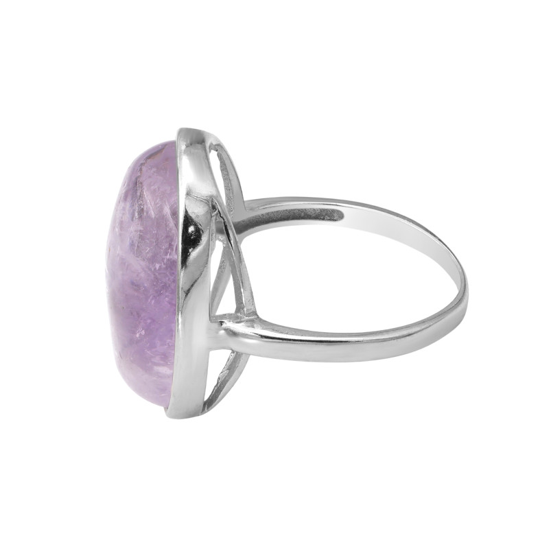 Кольцо серебряное с натуральным аметистом