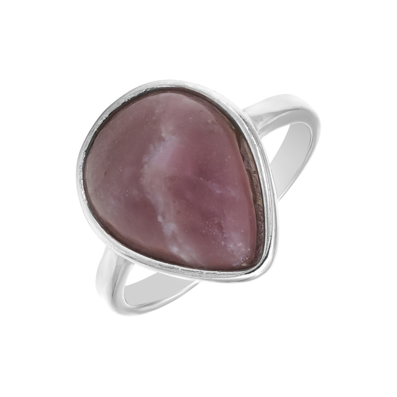 Кольцо серебряное с натуральным аметистом