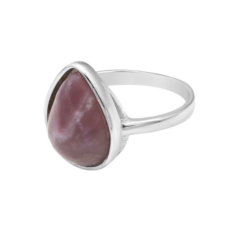 Кольцо серебряное с натуральным аметистом