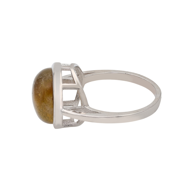 Кольцо серебряное с кварцем волосатик