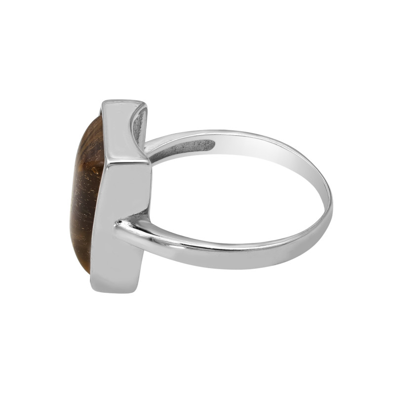 Кольцо серебряное с кварцем волосатик