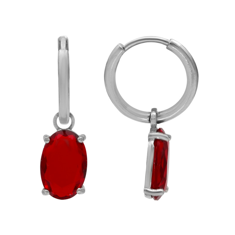 Серьги серебряные с кубическим цирконием